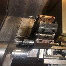 []宝鸡50斜轨刀塔机一台，精度1丝，8寸卡盘，8工位刀塔.